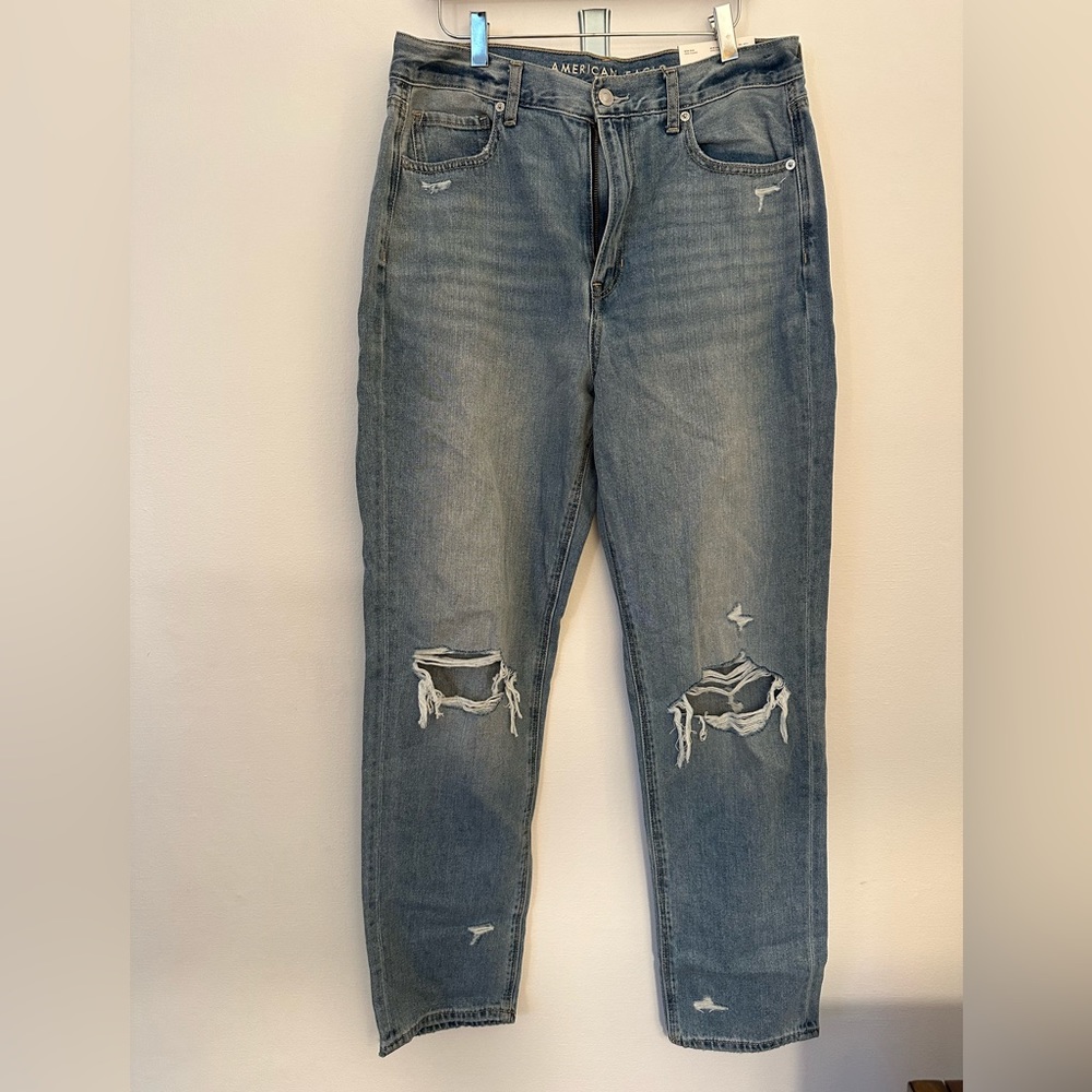 American Eagle Mom Jean “Cool Classic” 12 | 31W | Long | NWT